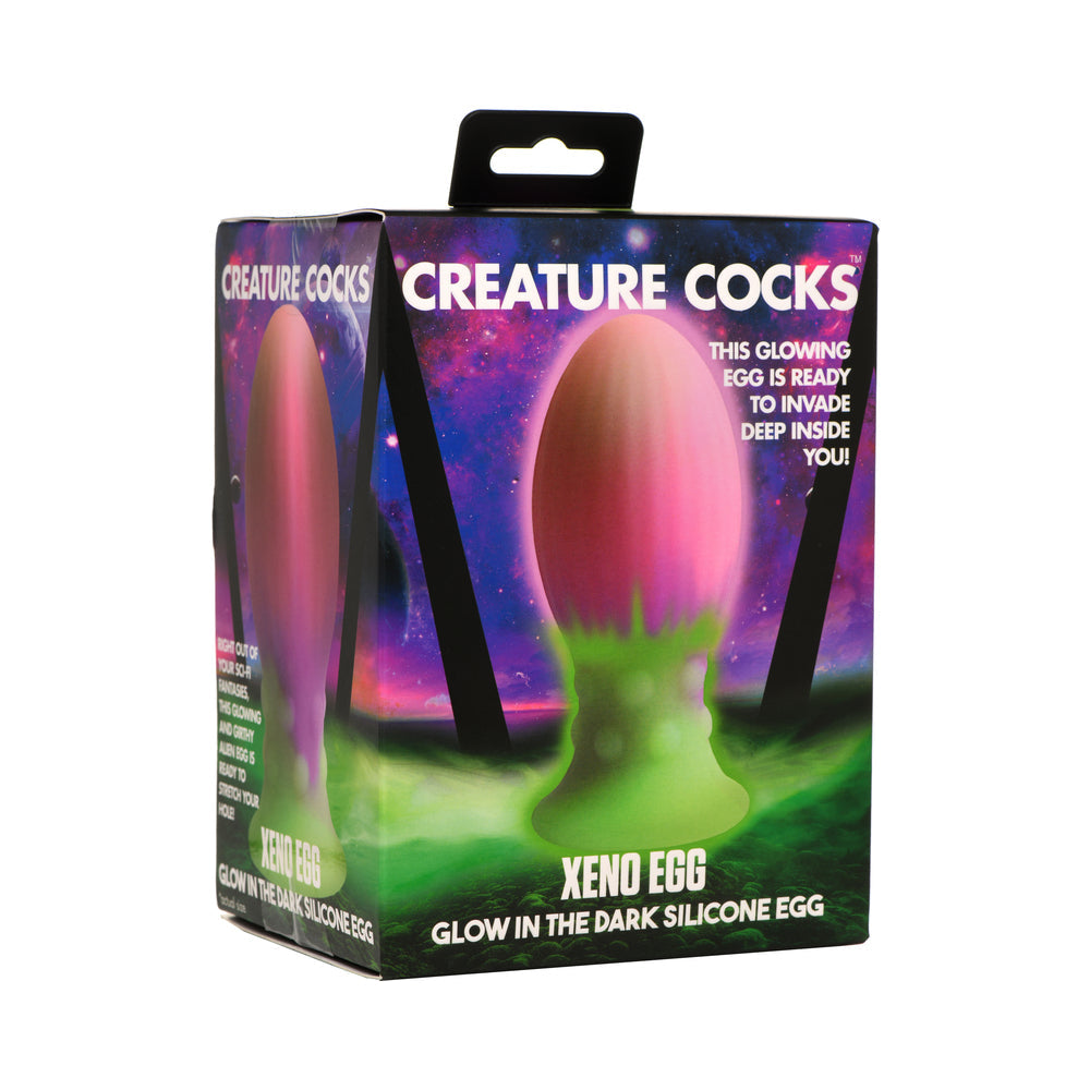 Creature Cocks Xeno Egg Glow-in-the-Dark Silicone Egg - Not Very Vanilla