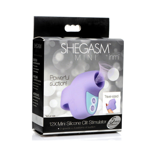 Shegasm Mini 12X Mini Silicone Clit Stimulator Purple - Not Very Vanilla