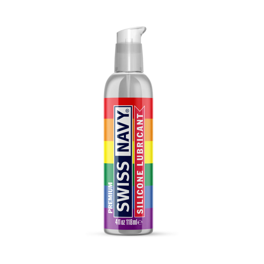 Swiss Navy Premium Silicone Pride Lubricant 4 oz. - Not Very Vanilla