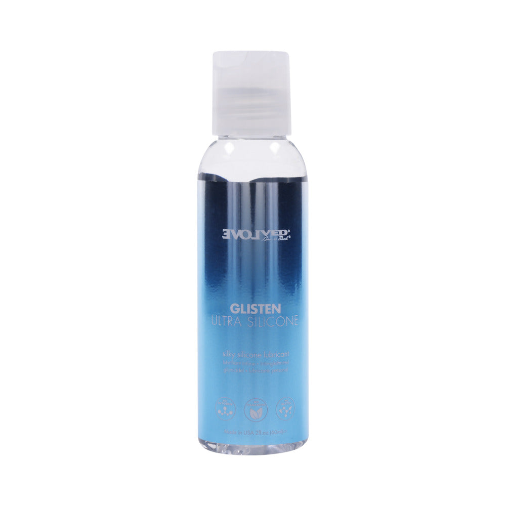 Evolved Glisten Ultra Silicone Lubricant 2 oz. - Not Very Vanilla