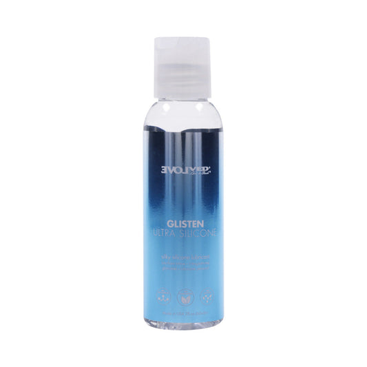 Evolved Glisten Ultra Silicone Lubricant 2 oz. - Not Very Vanilla