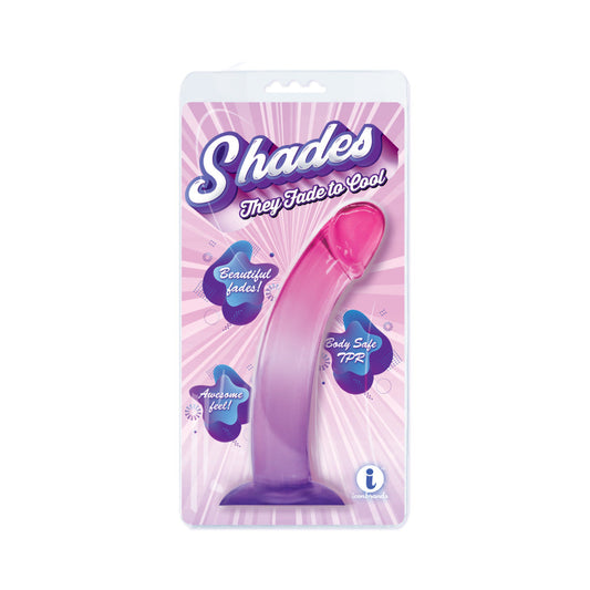 Shades Smoothie 8.25 in. Dildo Purple/Pink - Not Very Vanilla