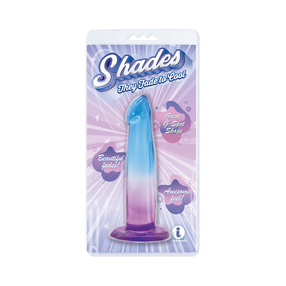 Shades G-Spot 6.25 in. Dildo Blue/Purple - Not Very Vanilla