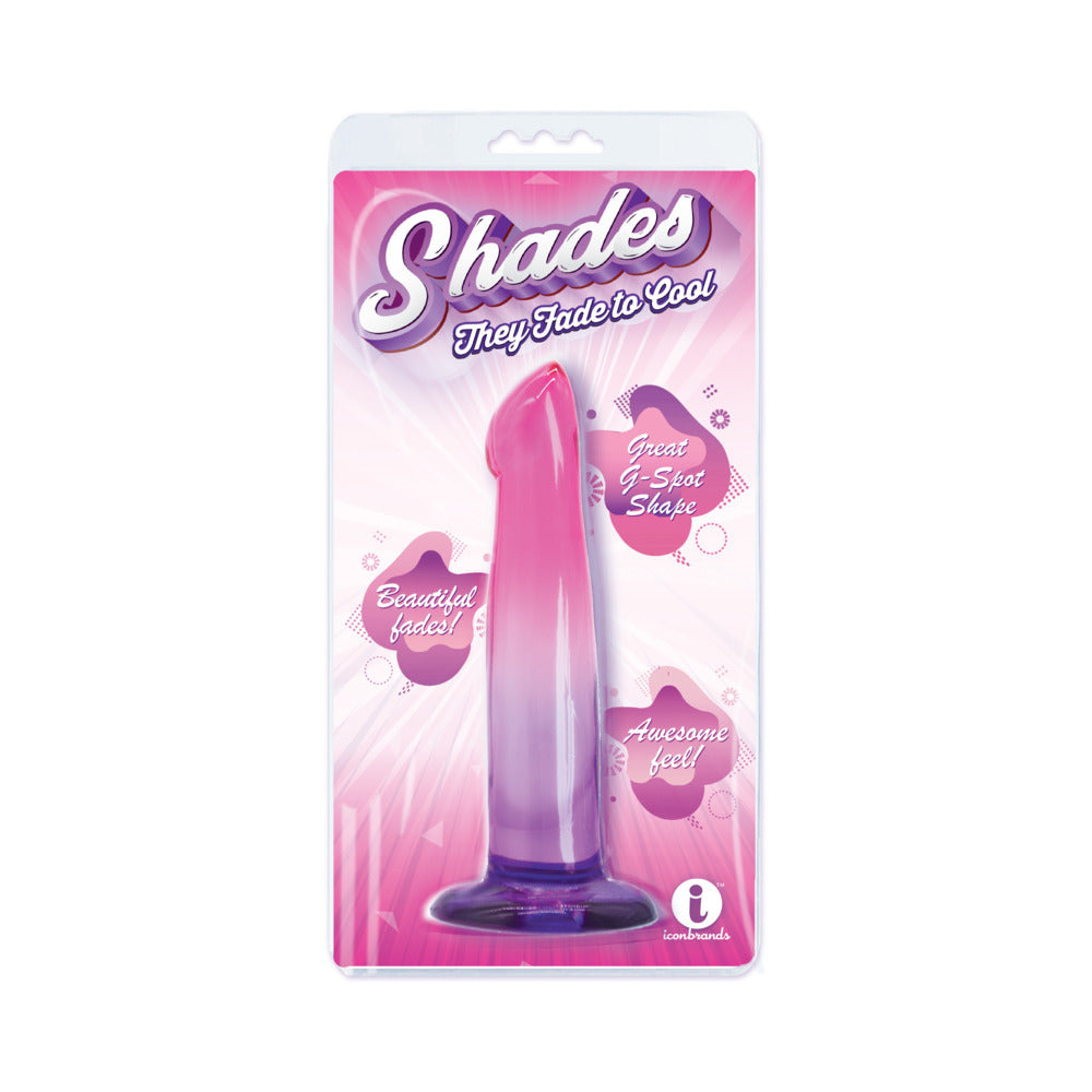 Shades G-Spot 6.25 in. Dildo Pink/Purple - Not Very Vanilla