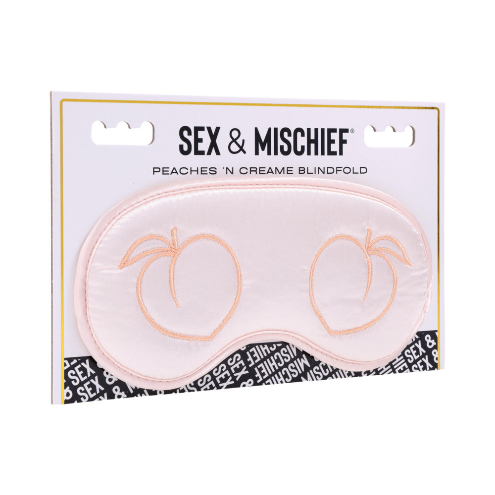 Sportsheets Sex & Mischief Peaches 'n CreaMe Blindfold - Not Very Vanilla