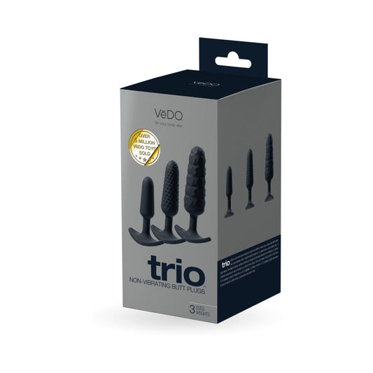 VeDO Trio Anal Plug Set Black - Not Very Vanilla