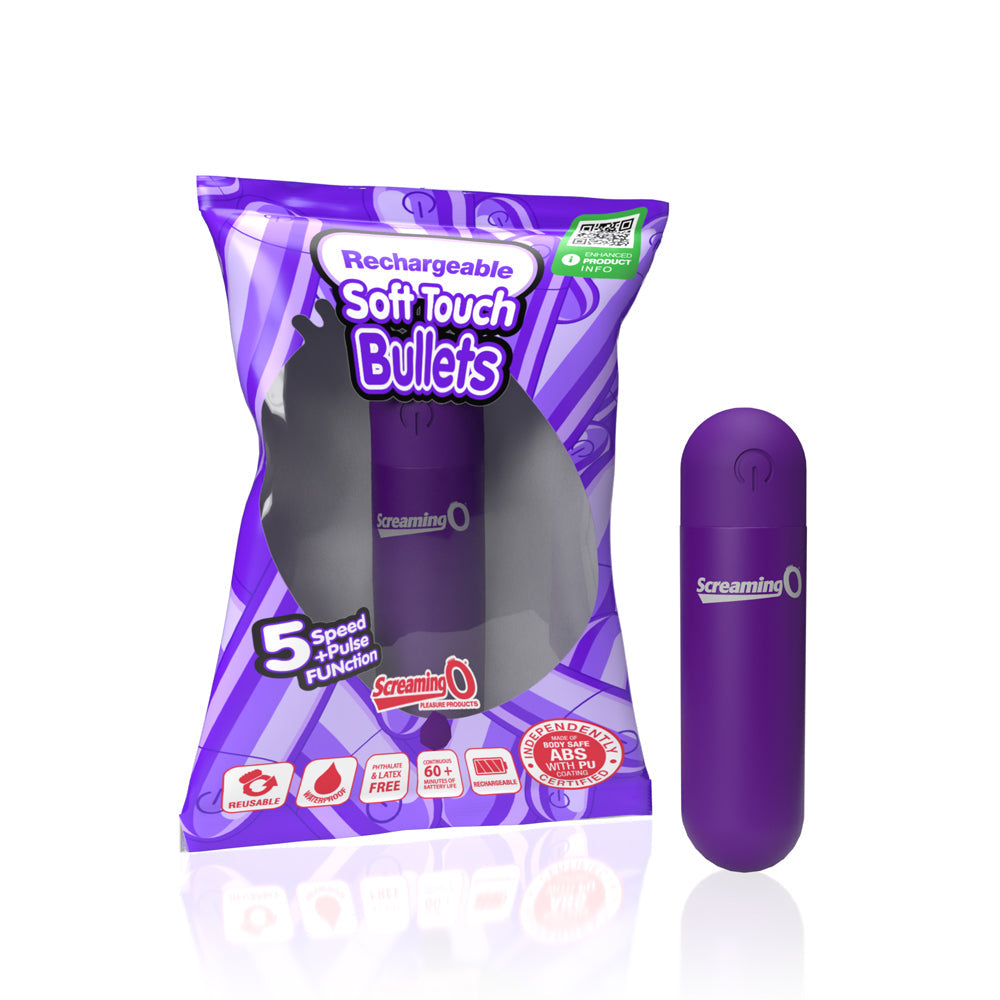 Screaming O Soft Touch Rechargeable Bullets Purple - Not Very Vanilla