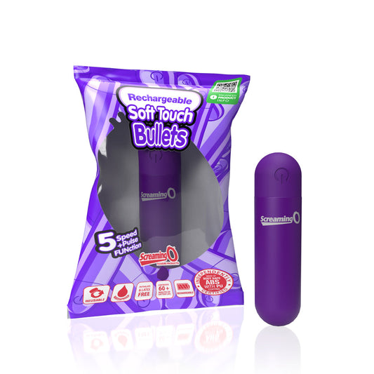 Screaming O Soft Touch Rechargeable Bullets Purple - Not Very Vanilla