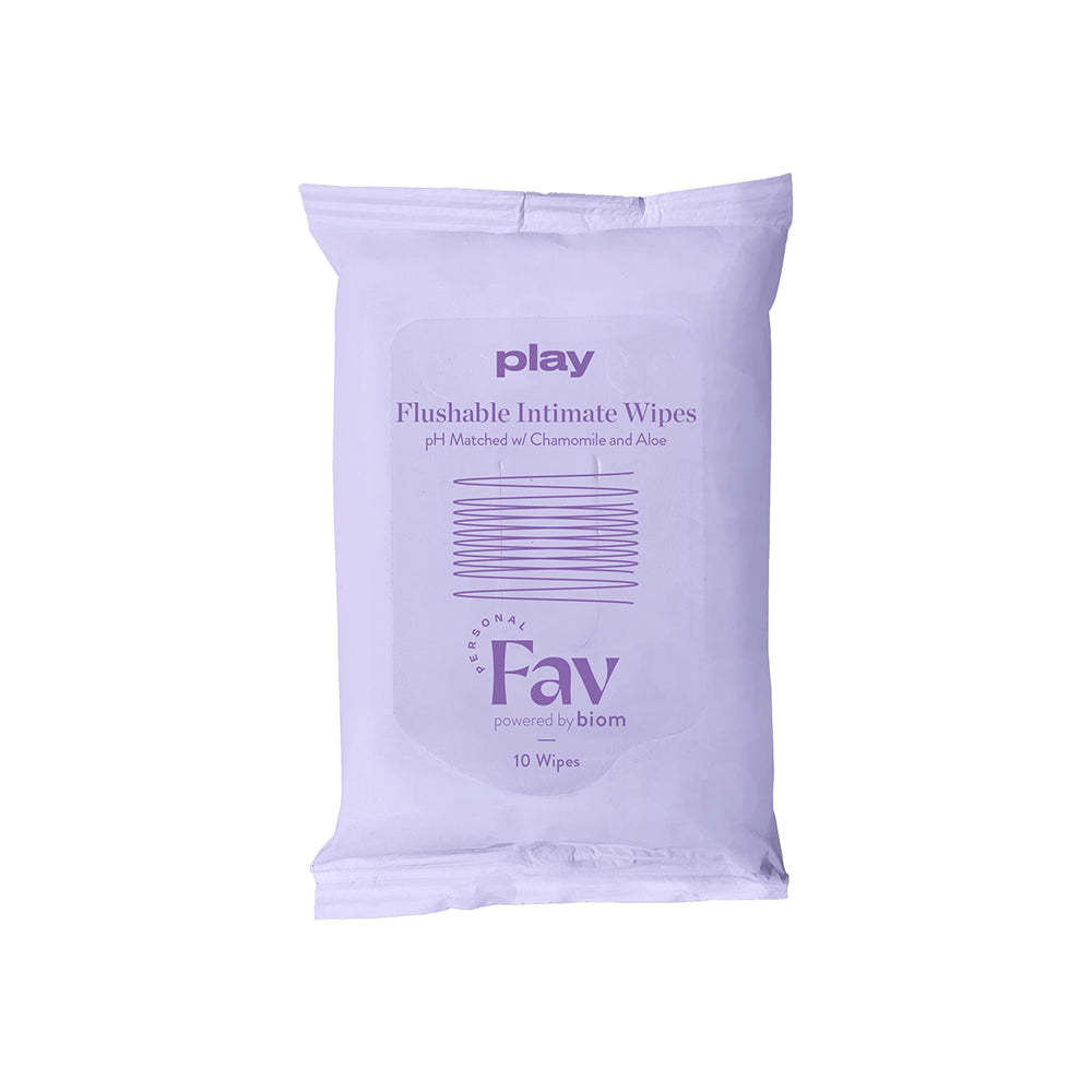 Personal Fav Play Flushable Intimate Wipes 10-Pack - Not Very Vanilla