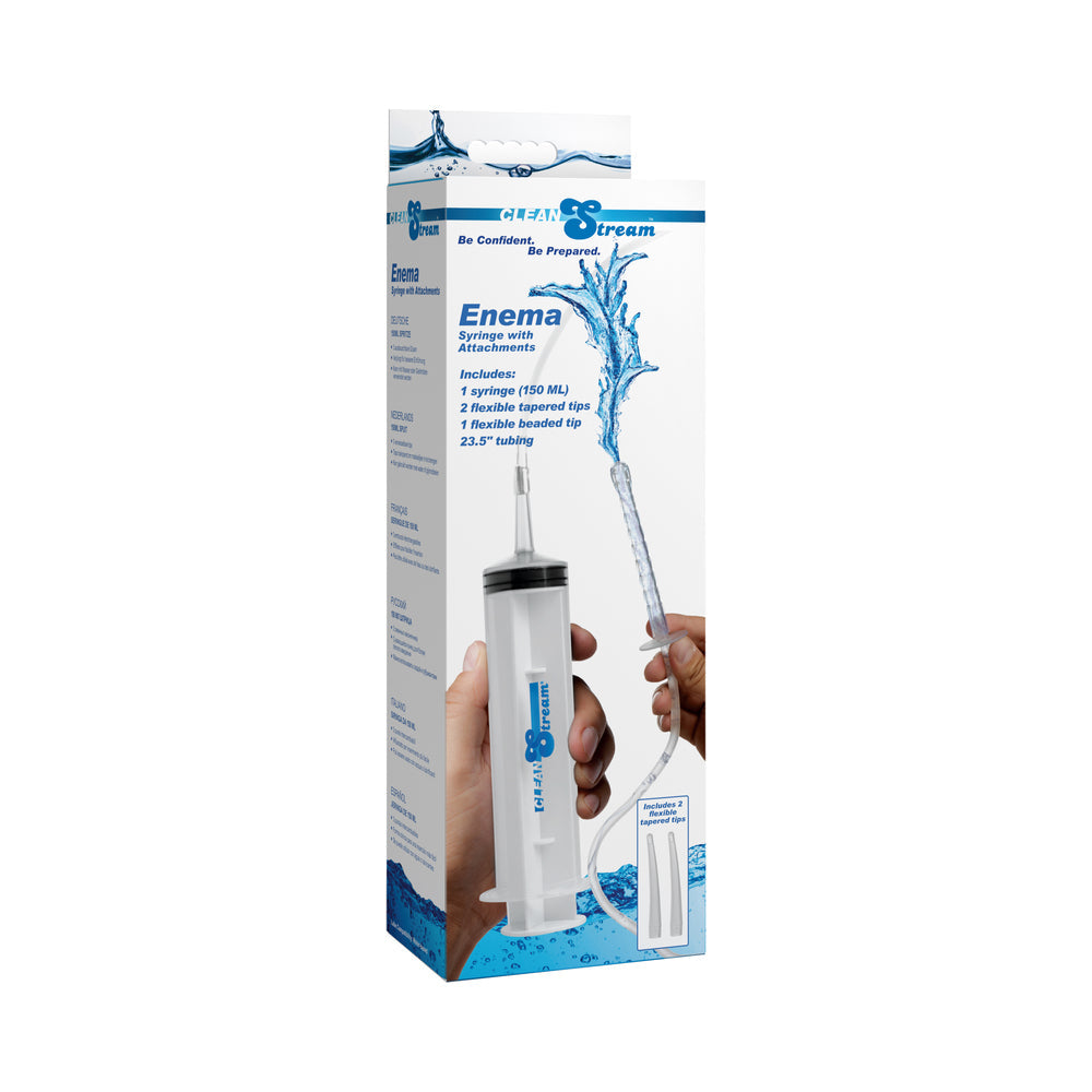 CleanStream Enema Syringe with Attachments - Not Very Vanilla