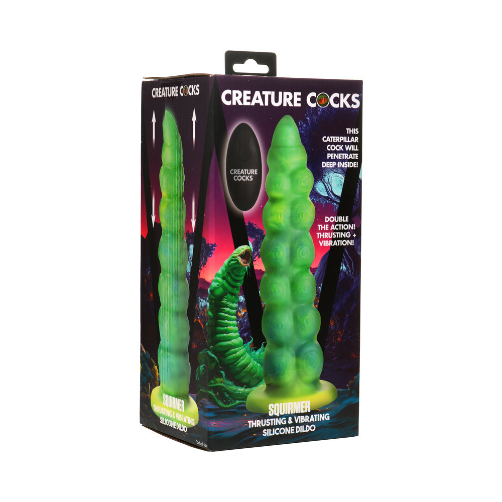 Creature Cocks Squirmer Thrusting & Vibrating Silicone Dildo - Not Very Vanilla