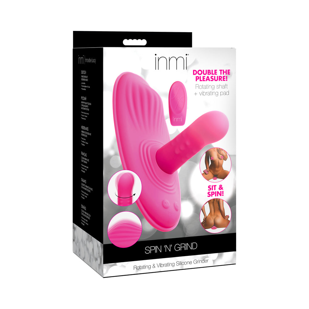 Inmi Spin 'N' Grind Rotating & Vibrating Silicone Grinder - Not Very Vanilla