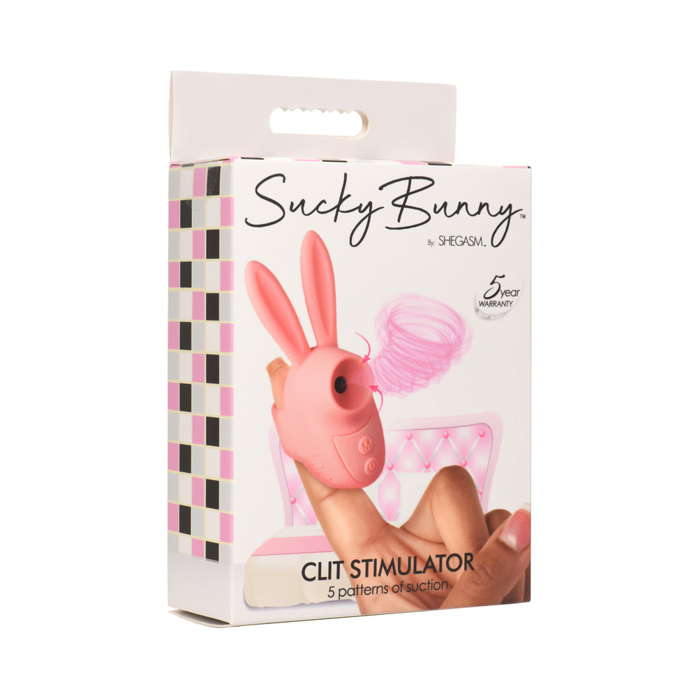 Shegasm Sucky Bunny Clit Stimulator Pink - Not Very Vanilla