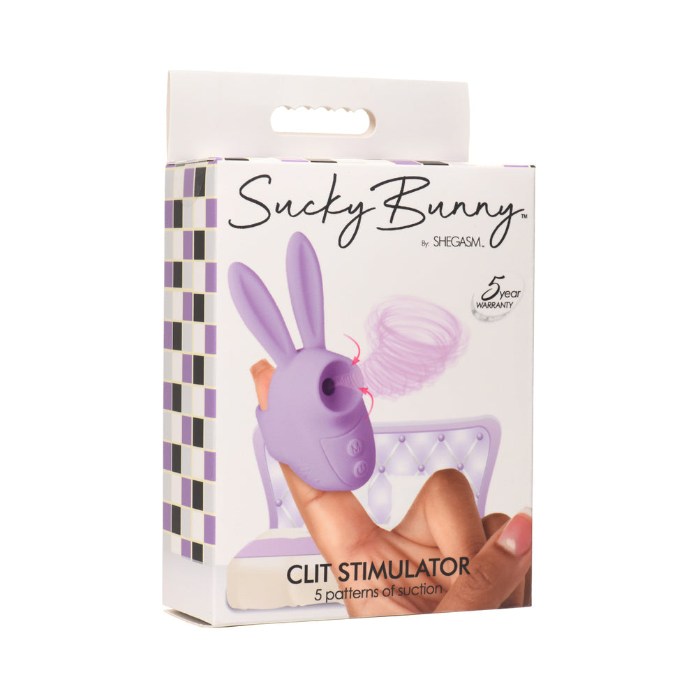 Shegasm Sucky Bunny Clit Stimulator Purple - Not Very Vanilla