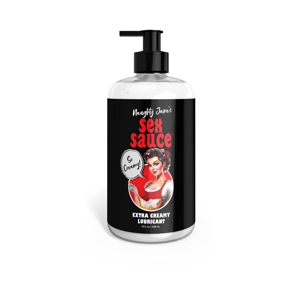 Naughty Jane's Sex Sauce Extra Creamy Lubricant 16 oz. - Not Very Vanilla