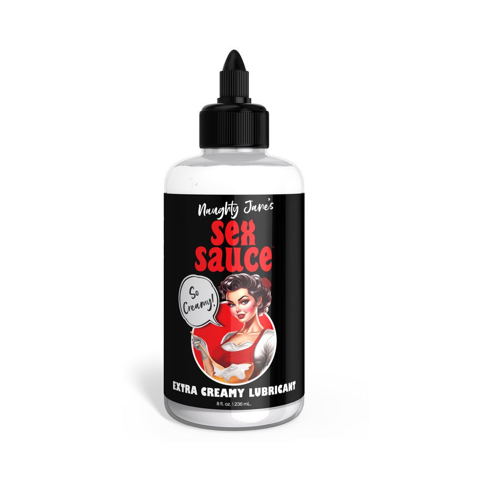 Naughty Jane's Sex Sauce Extra Creamy Lubricant 8 oz. - Not Very Vanilla