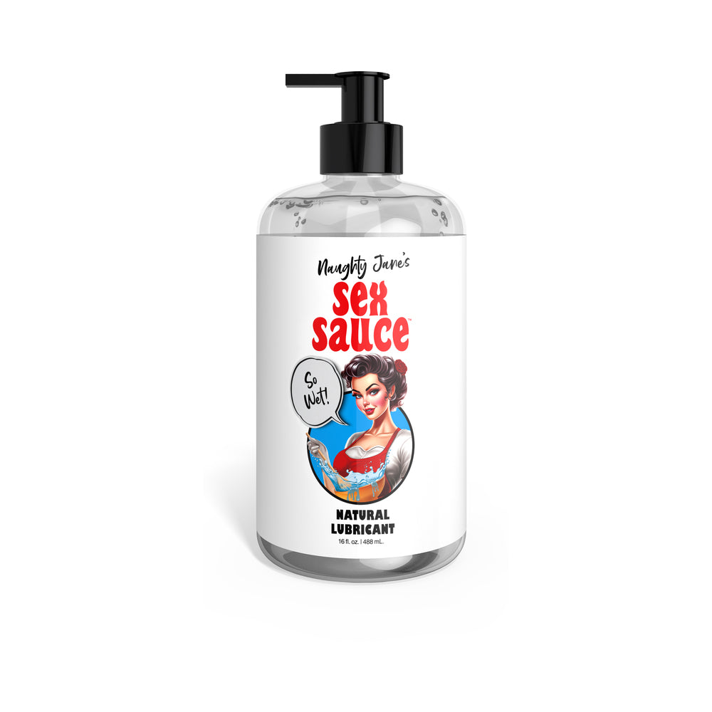 Naughty Jane's Sex Sauce Natural Lubricant 16 oz. - Not Very Vanilla