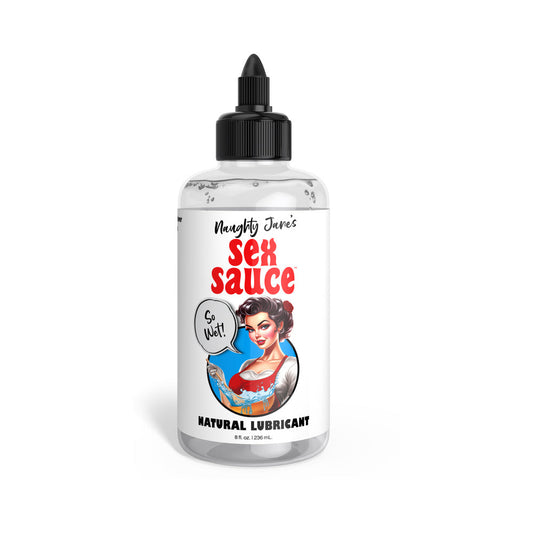 Naughty Jane's Sex Sauce Natural Lubricant 8 oz. - Not Very Vanilla