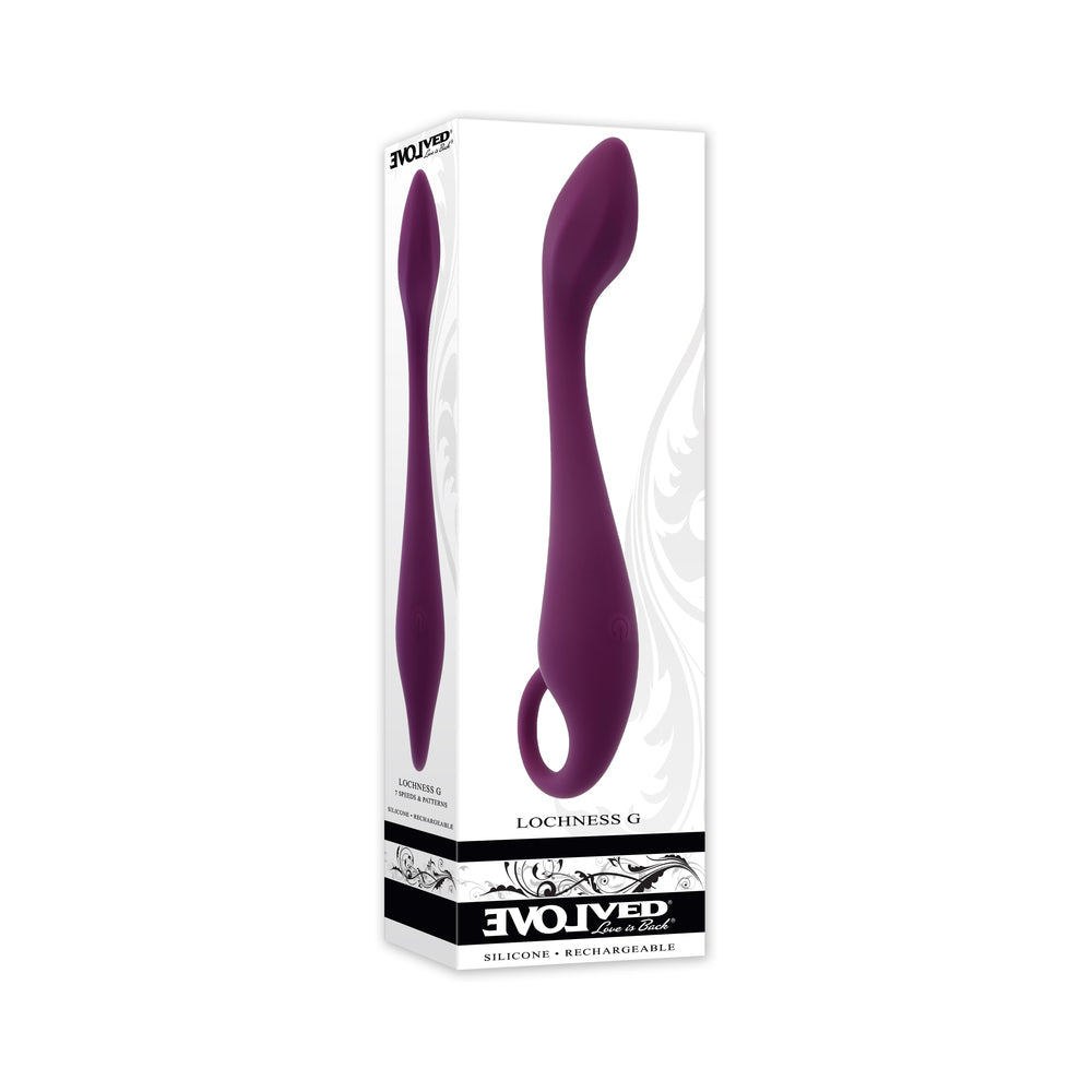 Evolved Lochness G Rechargeable Vibrator Silicone Burgundy - Not Very Vanilla