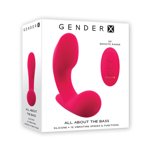 Gender X All About The Bass Rechargeable Vibrating Vibrator Silicone Red - Not Very Vanilla