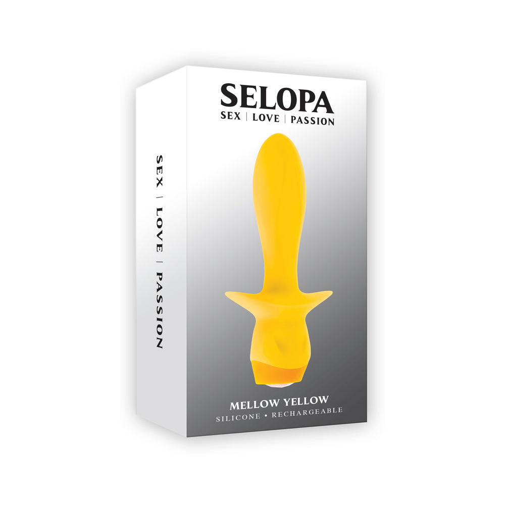 Selopa Mellow Yellow Rechargeable Vibrating Plug Silicone Yellow - Not Very Vanilla