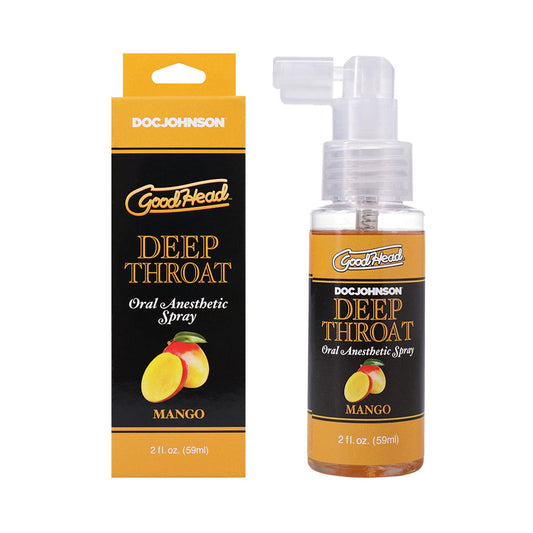 GoodHead Deep Throat Spray Mango 2 oz. - Not Very Vanilla