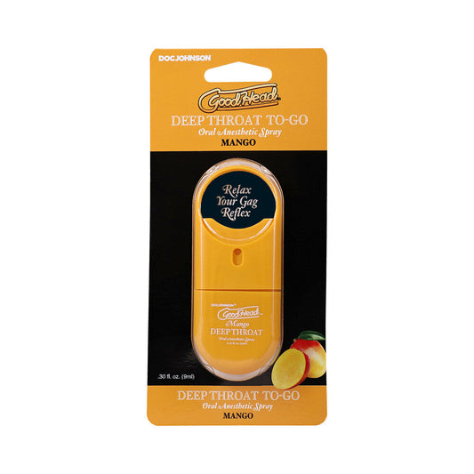 GoodHead Deep Throat Spray To-Go Mango 0.3 oz. - Not Very Vanilla