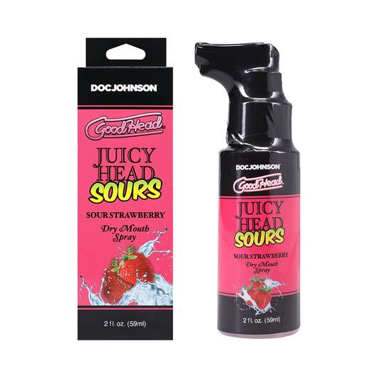 GoodHead Juicy Head Dry Mouth Spray Sour Strawberry 2 oz. - Not Very Vanilla