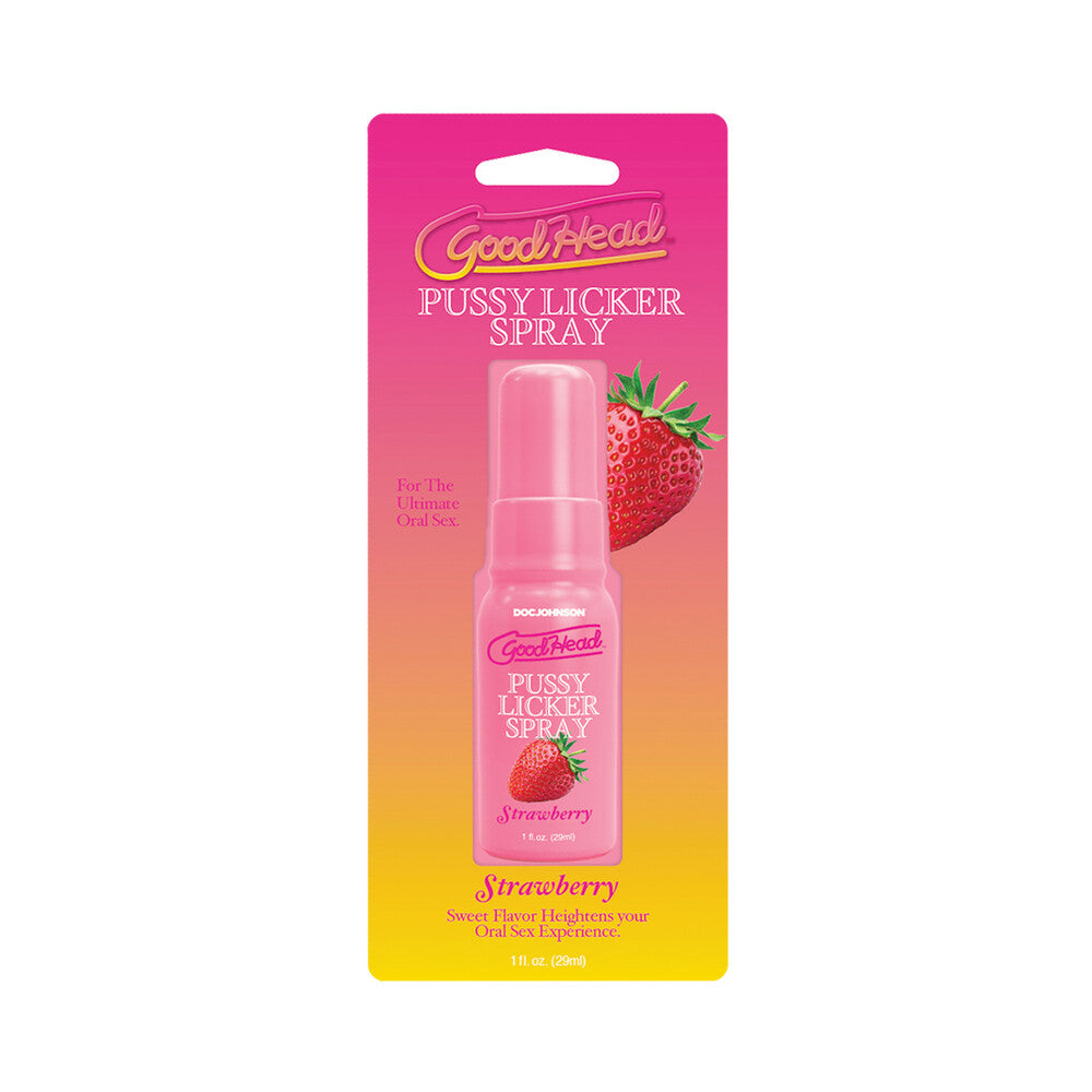 GoodHead Pussy Licker Spray Strawberry 1 oz. - Not Very Vanilla