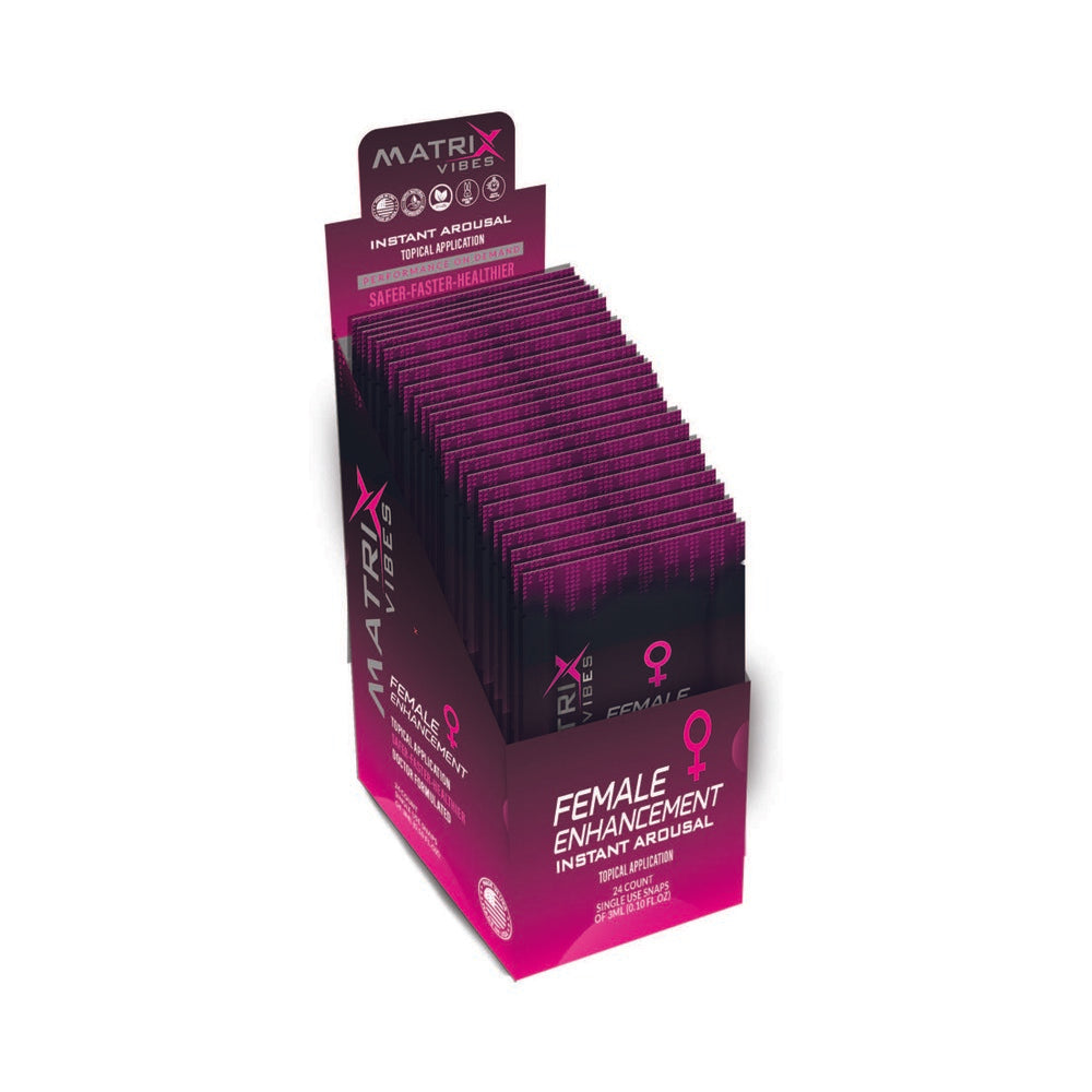 Matrix Female Enhancement Instant Arousal 3 ml 24-Piece Display - Not Very Vanilla