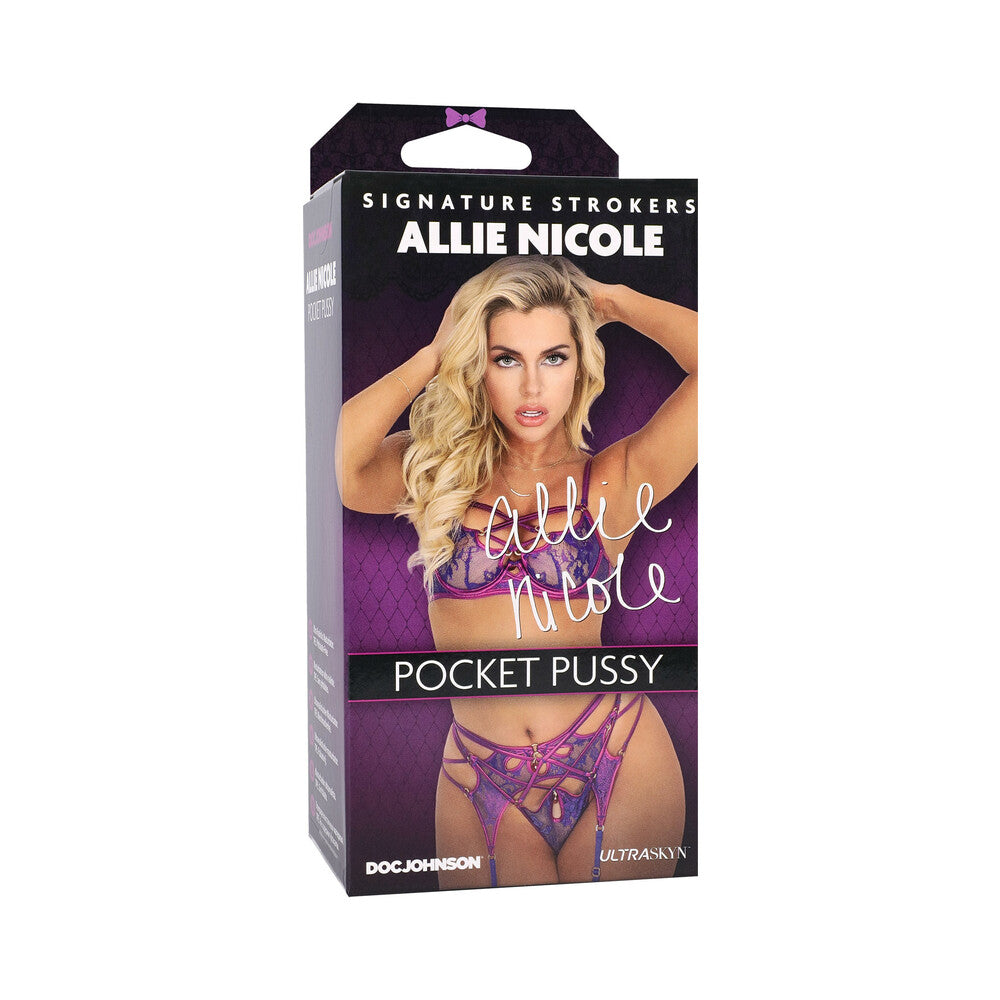 Signature Strokers Allie Nicole ULTRASKYN Pocket Pussy Vanilla - Not Very Vanilla