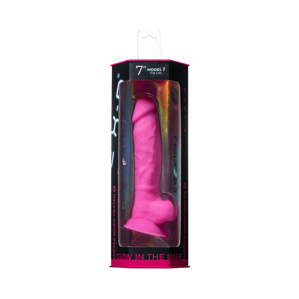 SILEX-D The Original Model 1 Dildo 7 in. Glow-in-the-Dark Pink - Not Very Vanilla