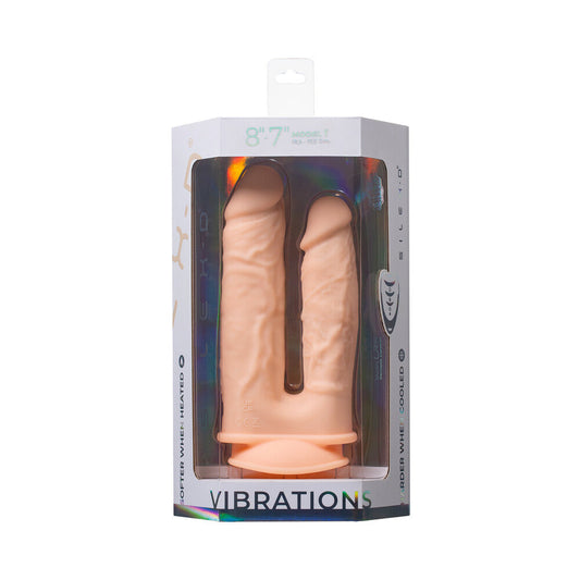 SILEX-D The Original Double Penetration 7 in. & 8 in. Vibrating Dildo with Remote Vanilla - Not Very Vanilla