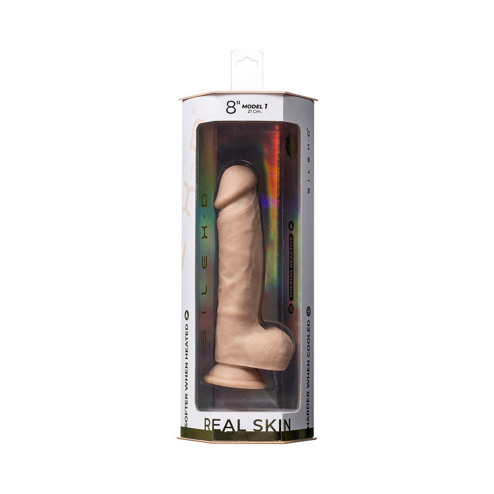 SILEX-D Model 1 Liquid Silicone Dildo 8 in. Vanilla - Not Very Vanilla