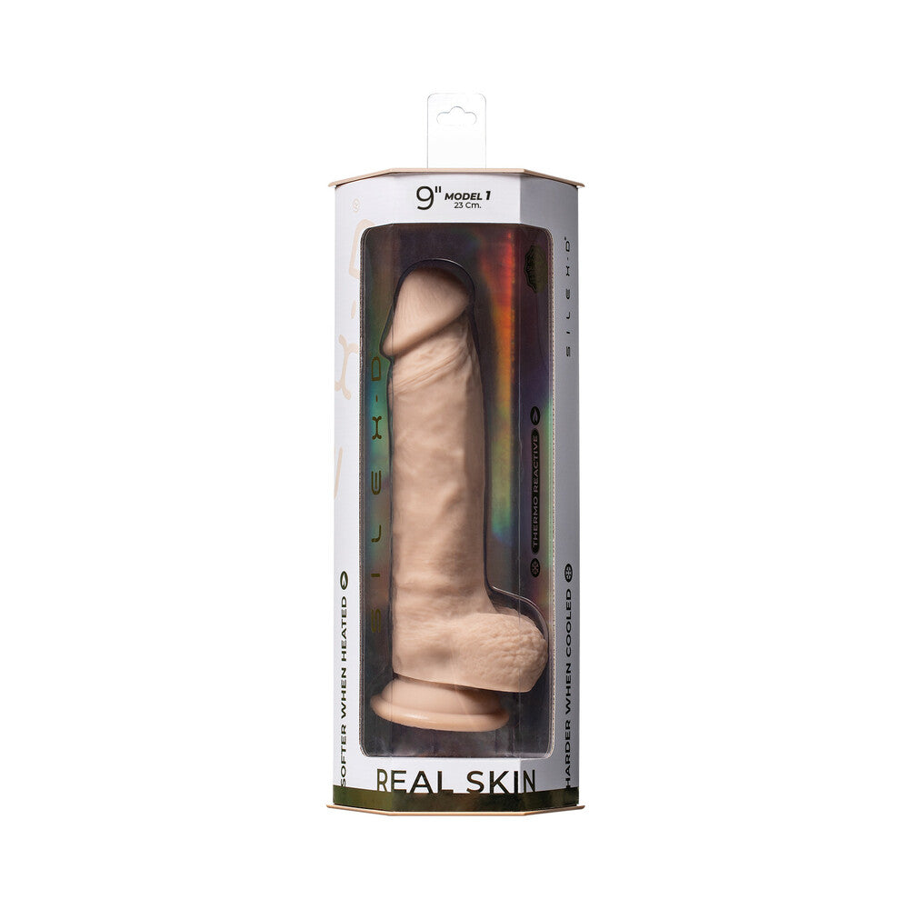 SILEX-D Real Skin Model 1 Dildo 9 in. Vanilla - Not Very Vanilla