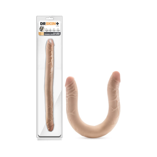 Dr. Skin Plus 16.5 in. Posable Double Dong Beige - Not Very Vanilla