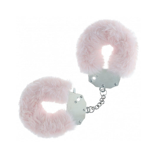 Ouch! Heavy-Duty Fluffy Handcuffs Powder Pink - Not Very Vanilla