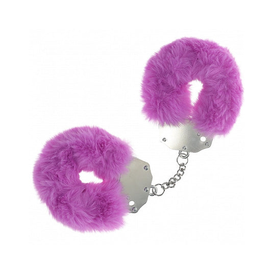 Ouch! Heavy-Duty Fluffy Handcuffs Purple - Not Very Vanilla