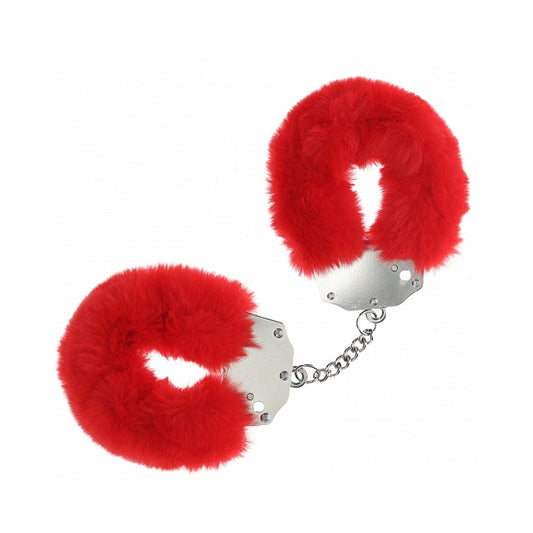 Ouch! Heavy-Duty Fluffy Handcuffs Red - Not Very Vanilla