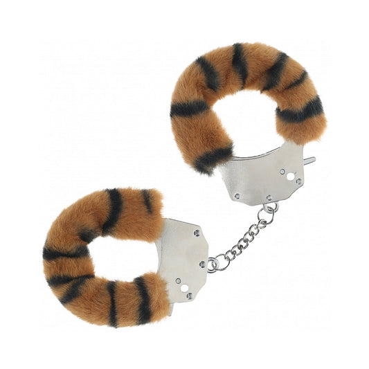 Ouch! Heavy-Duty Fluffy Handcuffs Tiger - Not Very Vanilla