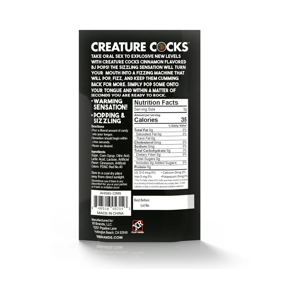 Creature Cocks BJ Pops! Cinnamon