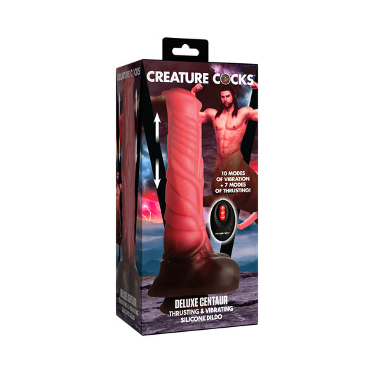 Creature Cocks Centaur Thrusting & Vibrating Silicone Dildo with Remote Control - Not Very Vanilla