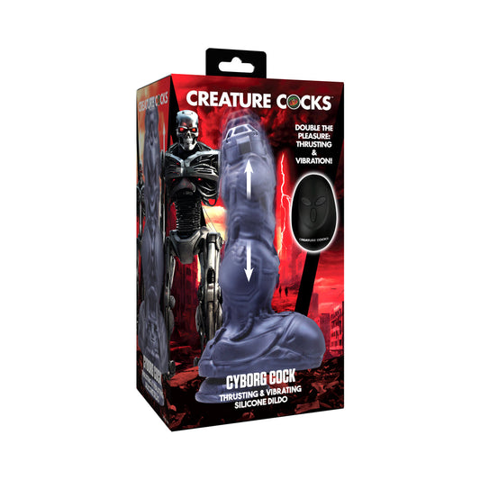 Creature Cocks Cyborg Thrusting Silicone Dildo - Not Very Vanilla