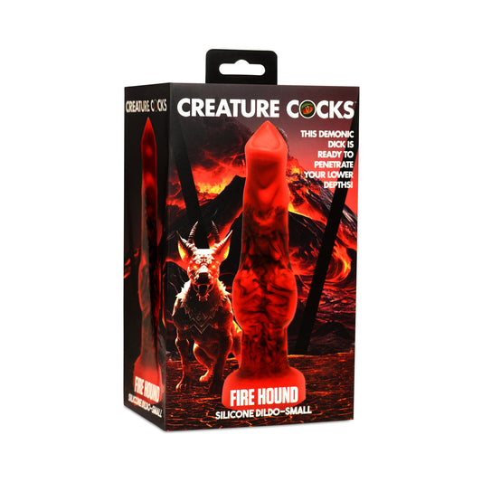 Creature Cocks Fire Hound Silicone Dildo S - Not Very Vanilla