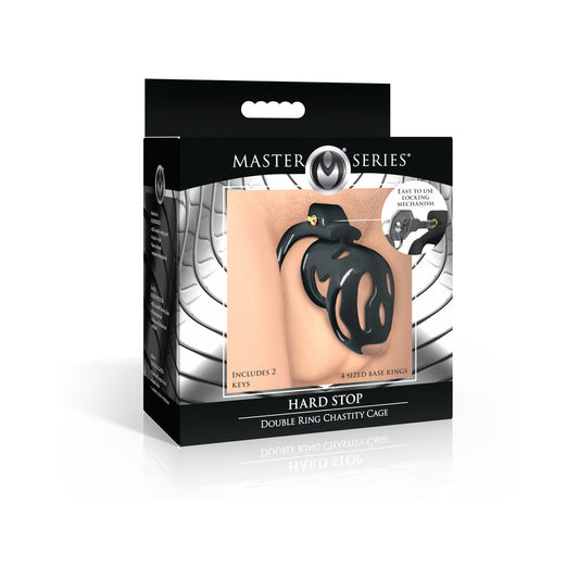 Master Series Double Ring Chastity Cage - Not Very Vanilla