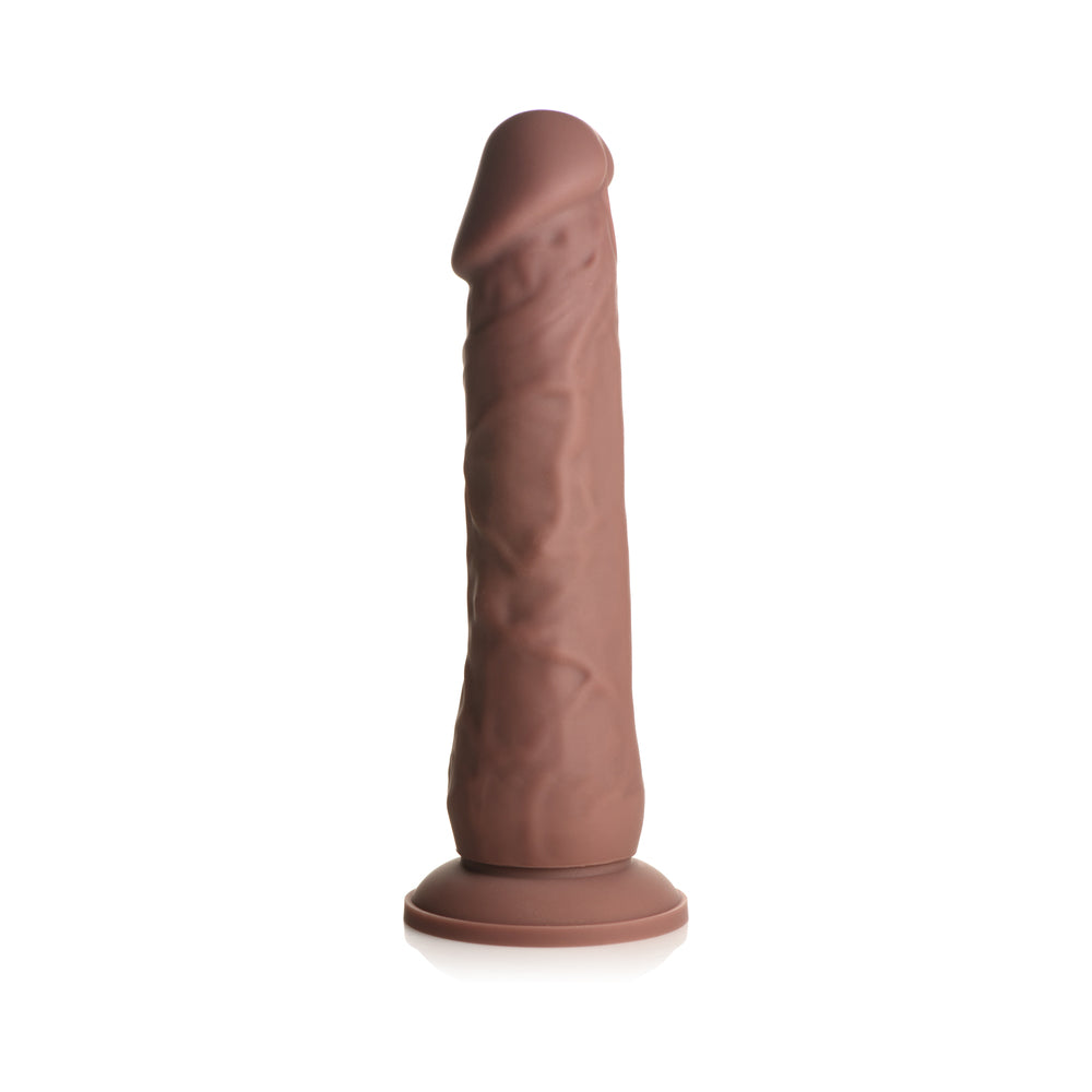 Easy Riders 7 in. Silicone Dildo Dark - Not Very Vanilla