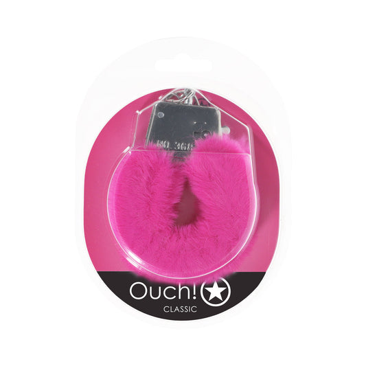 Ouch! Classic Fluffy Handcuffs Pink - Not Very Vanilla