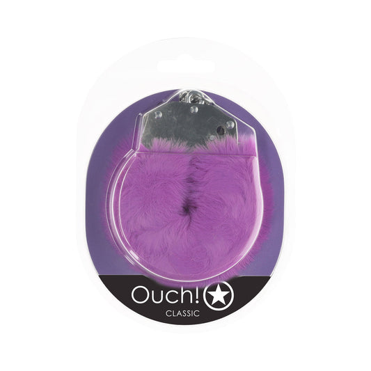 Ouch! Classic Fluffy Handcuffs Purple - Not Very Vanilla