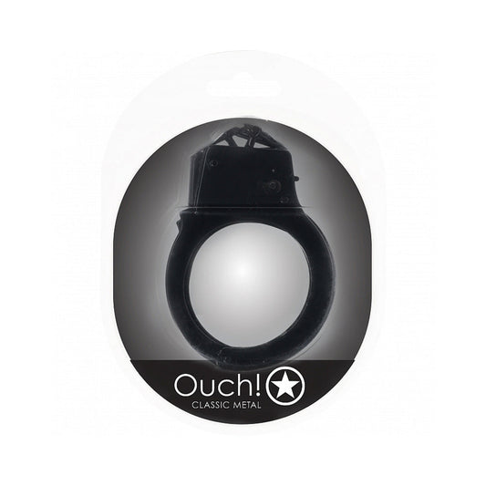 Ouch! Classic Metal Handcuffs Black - Not Very Vanilla