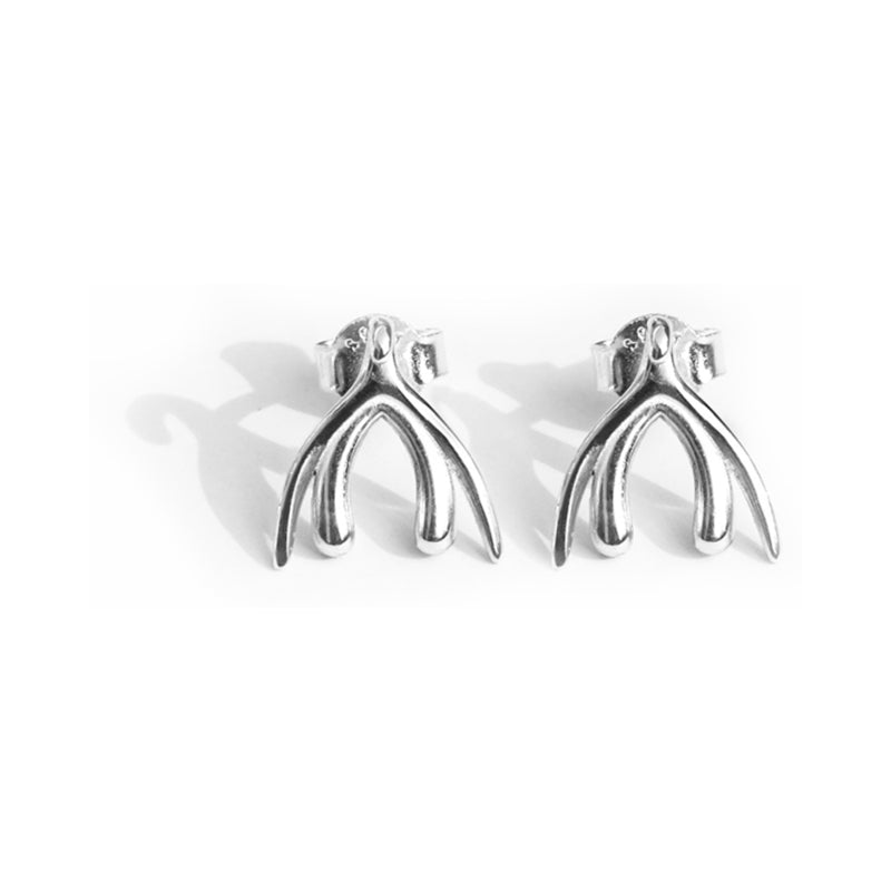 Biird Clit Earrings Silver - Not Very Vanilla